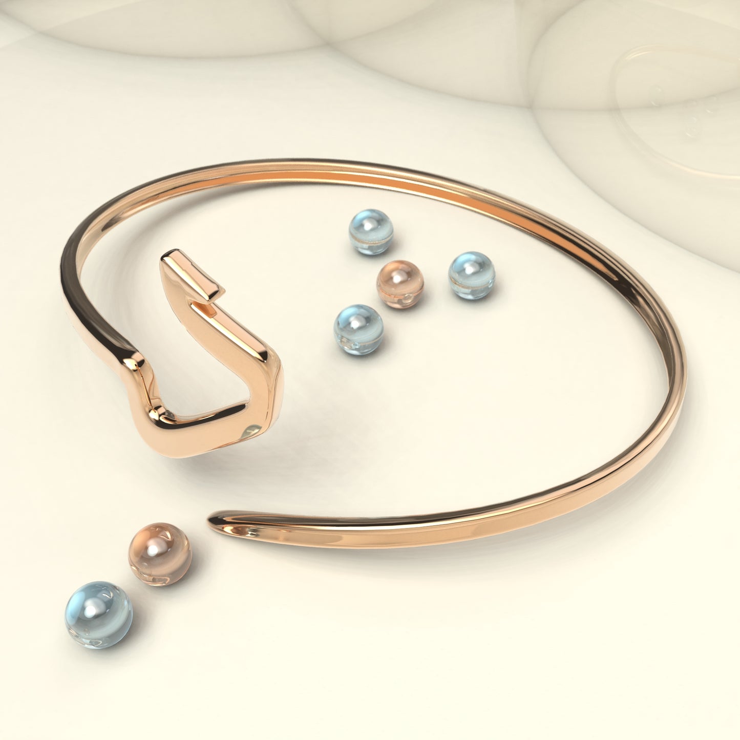 CALLIGRAPHY ࢪº36 | 18K Gold Bangle - Letter 'د'