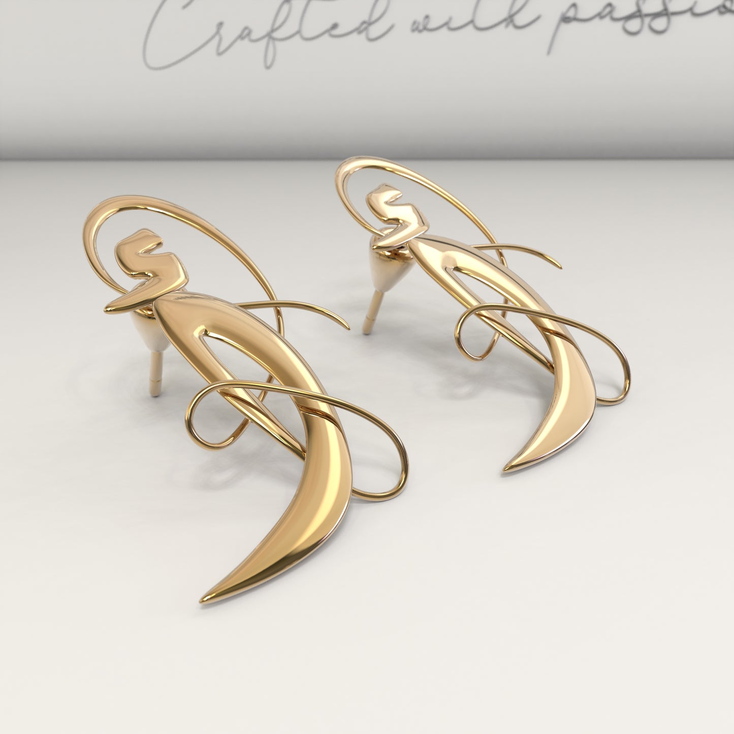 CALLIGRAPHY ࢪº5 | 18K Gold Pin - Letter 'أ'