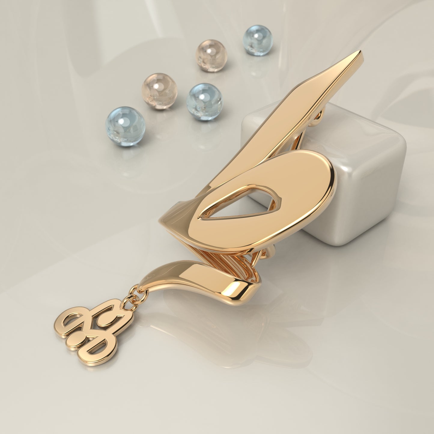 CALLIGRAPHY ࢪº80 | 18K Gold Pin - Letter 'ط'