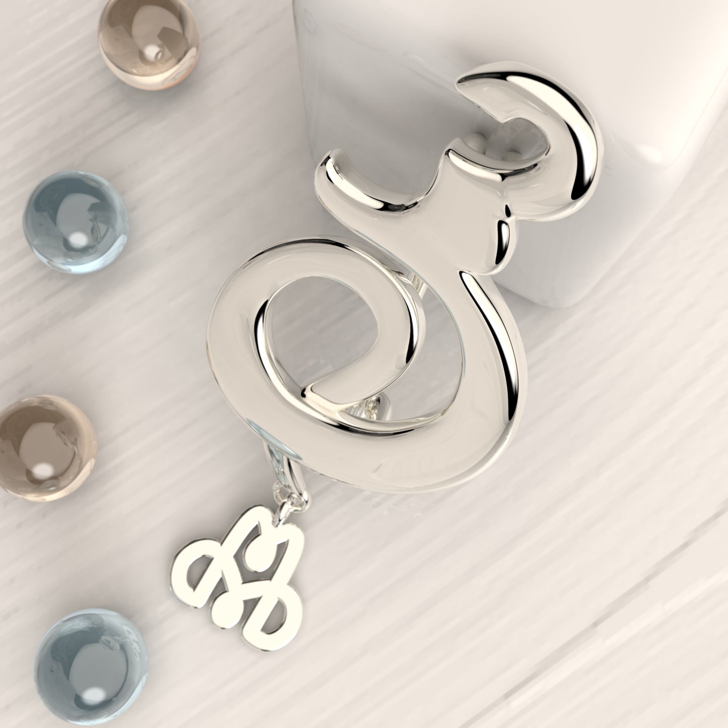 CALLIGRAPHY ࢪº60 | 18K Gold Pin - Letter 'س'