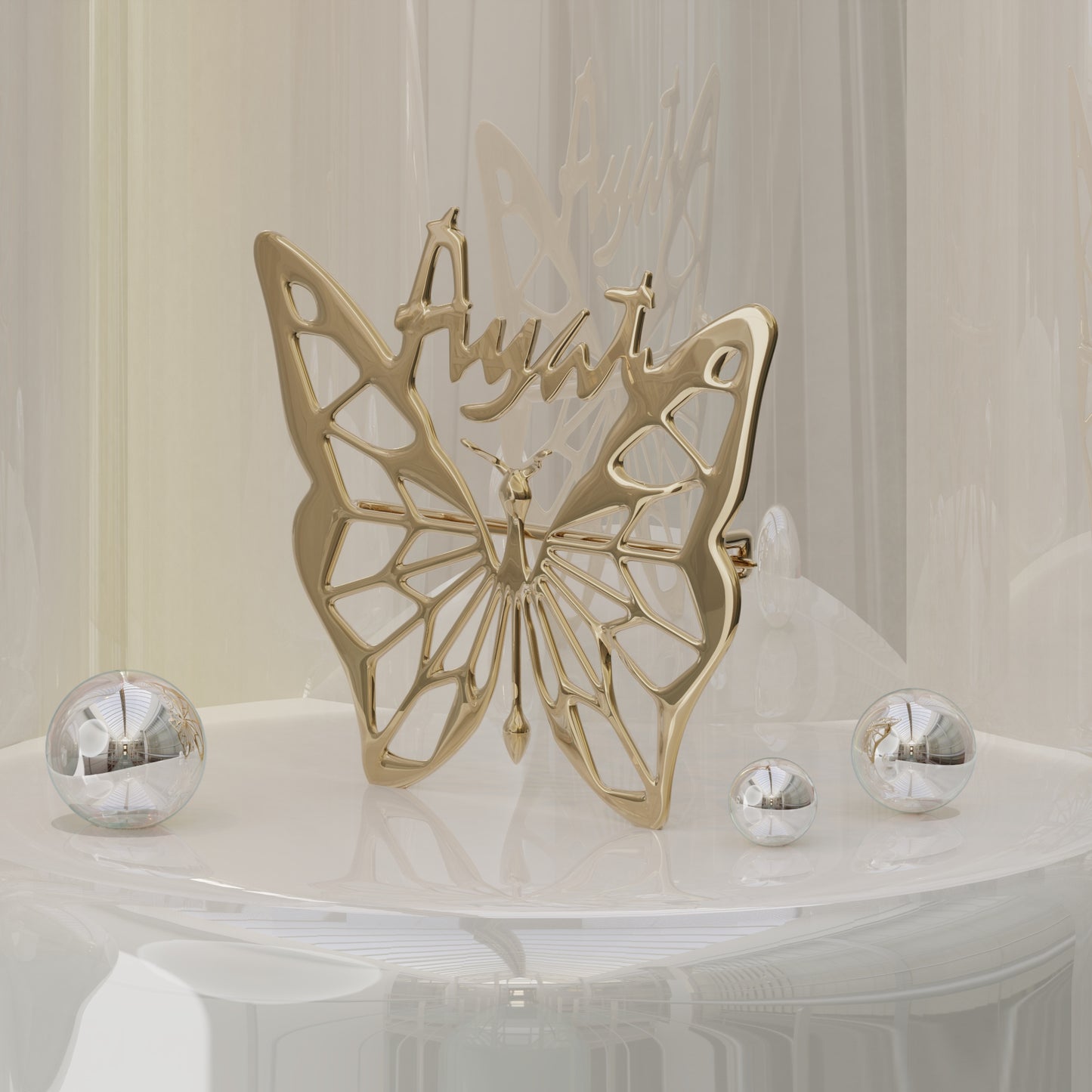 BADIYAH ࢪº2 | 18K Gold Pin