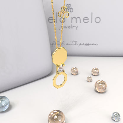 ARABESQUE ࢪº30  | 18K Gold Pendant with Gem Stone