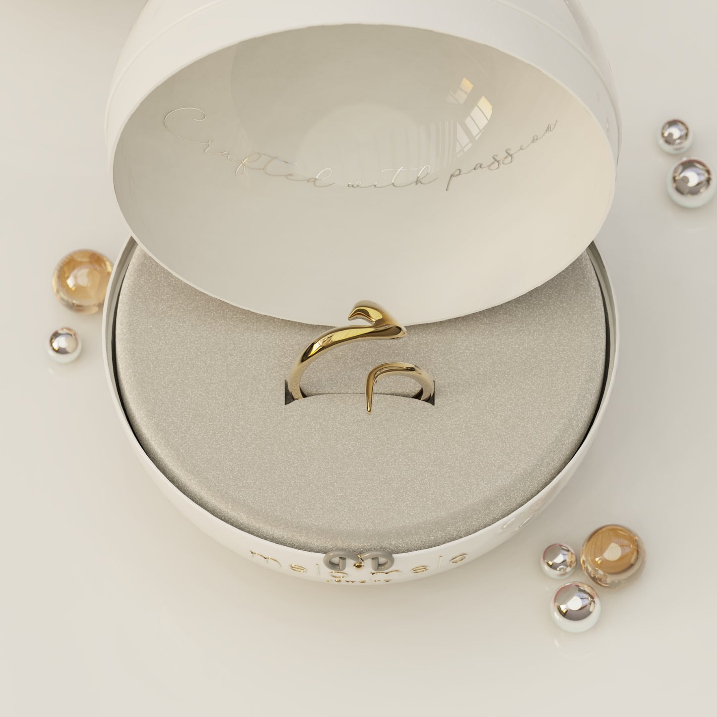 CALLIGRAPHY ࢪº119 | 18K Gold Ring - Letter 'م'