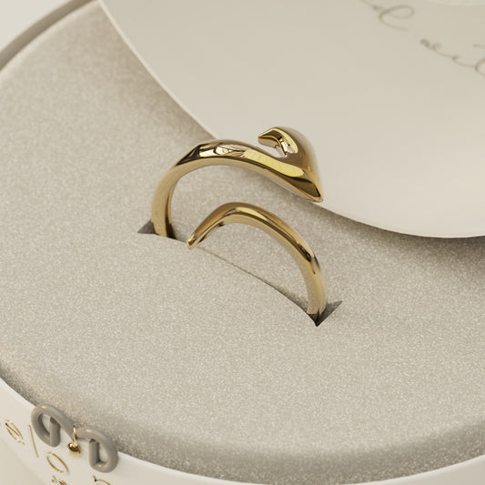 CALLIGRAPHY ࢪº119 | 18K Gold Ring - Letter 'م'