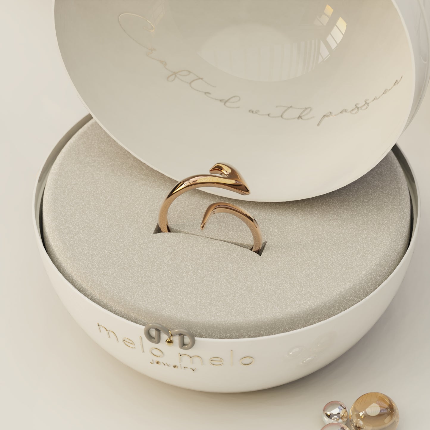 CALLIGRAPHY ࢪº119 | 18K Gold Ring - Letter 'م'