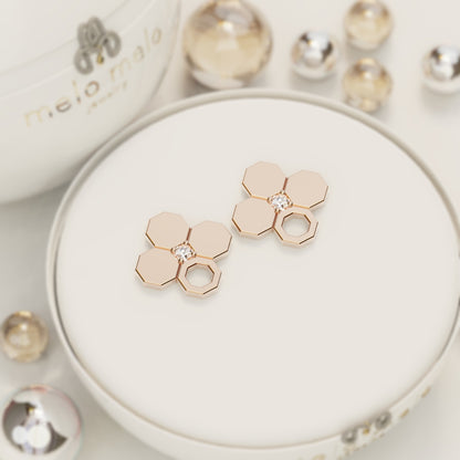 ARABESQUE ࢪº36 | 18K Gold Earrings with Gem Stone