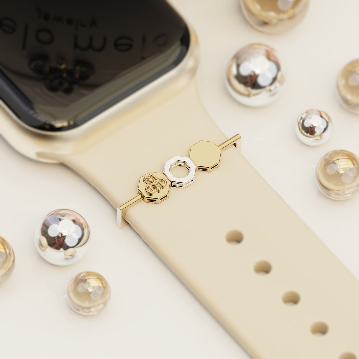 MELO ࢪº5  | 18K Gold Smartwatch Strap Charm