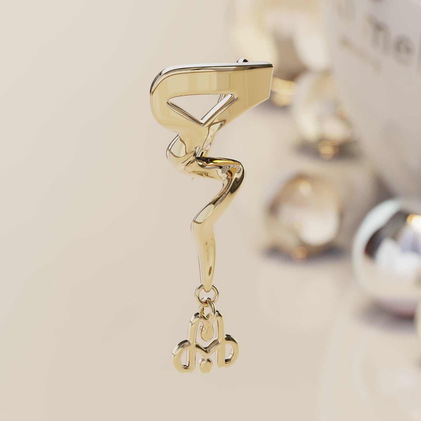 CALLIGRAPHY ࢪº30 | 18K Gold Pin - Letter 'ح'