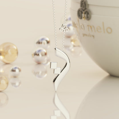 CALLIGRAPHY ࢪº13 | 18K Gold Pendant - Letter 'ت'