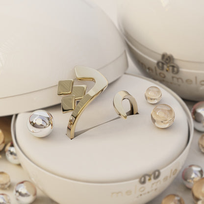 CALLIGRAPHY ࢪº19 | 18K Gold Ring - Letter 'ث'