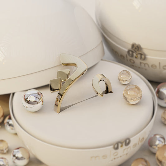 CALLIGRAPHY ࢪº14 | 18K Gold Ring - Letter 'ت'